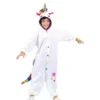 Costume da Unicorno Bianco o Pigiama con cappuccio per bambini