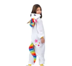 Costume da Unicorno Bianco o Pigiama con cappuccio per bambini