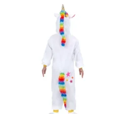 Costume da Unicorno Bianco o Pigiama con cappuccio per bambini