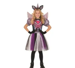 Costume da Unicorno scuro per bambina