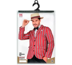 Costume da uomo a righe rosse degli anni '20