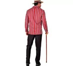 Costume da uomo a righe rosse degli anni '20