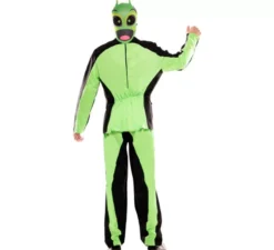 Costume da uomo doppio nero e alieno da uomo