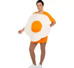 Costume da uovo fritto gigante per donne incinte