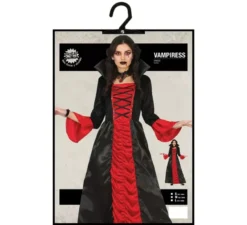 Costume da vampira rosso classico per donna