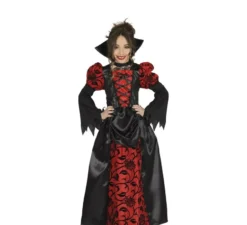 Costume da vampira rosso per bambina