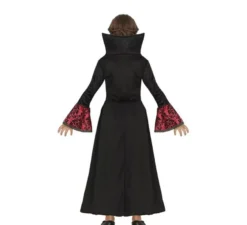 Costume da vampiro gotico rosso per ragazza