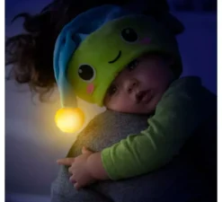 Costume da verme con cappello luminoso per neonati e bambini
