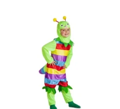 Costume da verme multicolore per bambini