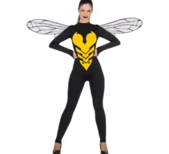 Costume da vespa nera per donna