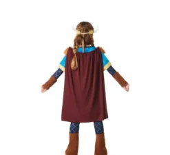 Costume da vichingo blu con mantello per bambini