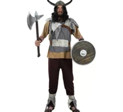 Costume da vichingo grigio per uomo