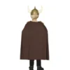 Costume da vichingo marrone per bambina