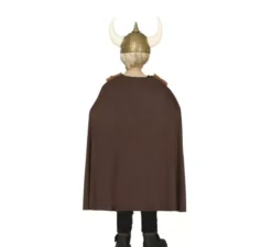 Costume da vichingo marrone per bambina