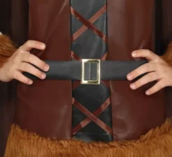 Costume da vichingo marrone per bambina
