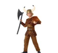 Costume da vichingo marrone per bambino