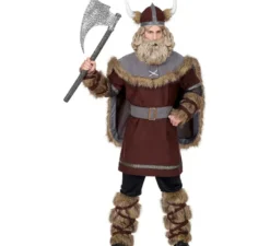 Costume da vichingo marrone per uomo