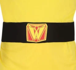 Costume da wrestling giallo per uomo