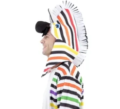 Costume da Zebra multicolore per uomo