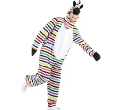 Costume da Zebra multicolore per uomo