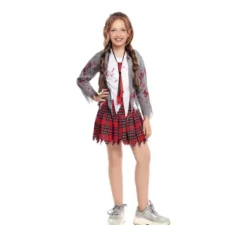 Costume da zombie da scolaretta per ragazza