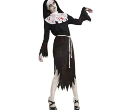Costume da zombie suora per una donna