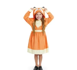 Costume da Zorrito in abito con cappuccio per ragazze e adolescenti