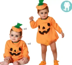 Costume da zucca arancione per bambina e neonato