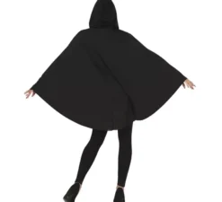 Costume da zucca in poncho nero per donna