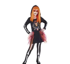 Costume del Giorno dei morti catrina per bambina