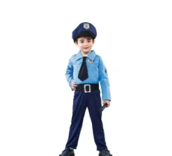 Costume della polizia con cravatta per bambino