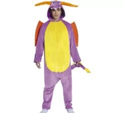 Costume del pigiama del drago per adulti