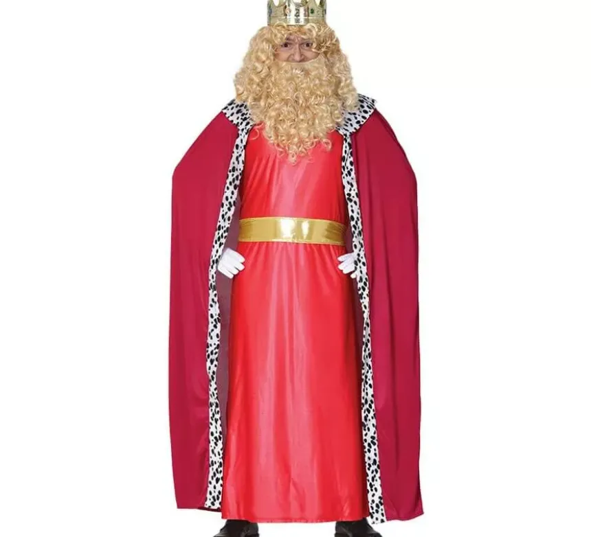 Costume del Re Mago rosso per uomo