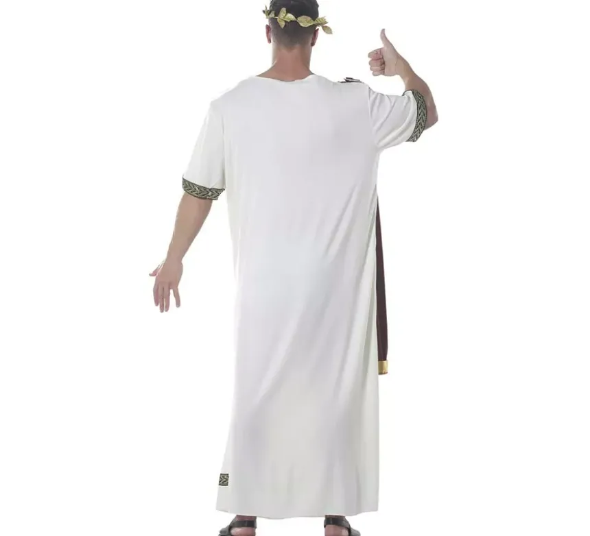 Costume di augusto imperatore romano per l'uomo