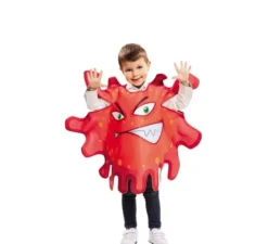 Costume di batteri rossi per bambini