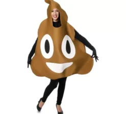 Costume di cacca di emoticon per adulti