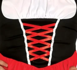 Costume di cappuccetto rosso sulle spalle di lupo per gli adulti
