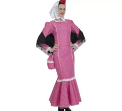 Costume di chulapa rosa per donna