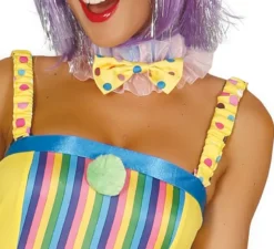 Costume di clown multicolore per donna