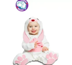Costume di coniglio bianco e rosa per bambino