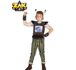 Costume di Crogar di Zak storm con casco con parrucca per bambino