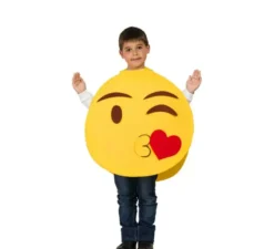Costume di emoticon che si bacia per i bambini