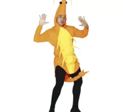 Costume di gamberi arancioni per adulti