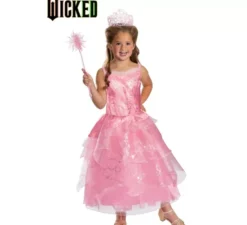 Costume di Glinda Wicked Deluxe per ragazze