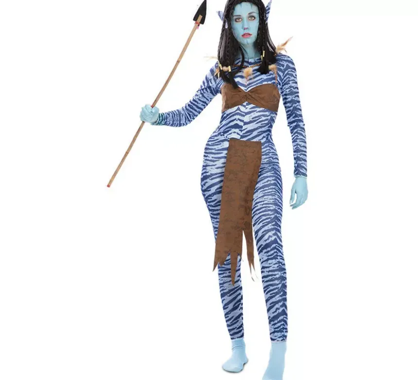 Costume di guerriero blu per donna