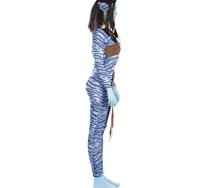 Costume di guerriero blu per donna