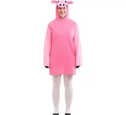 Costume di maiale rosa per una donna