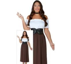 Costume di oste o mesonera per donna adulta