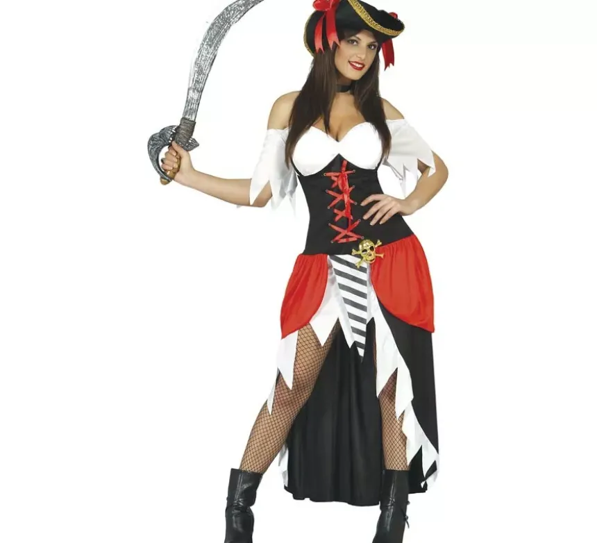 Costume di pirata bucaniere per donna