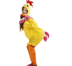 Costume di pollo giallo per una donna